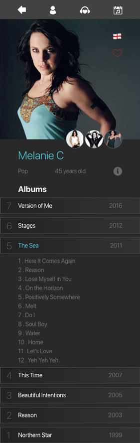 Melanie Album Expand